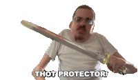 Thot Protector Hoe Protector Sticker - Thot Protector Hoe Protector Sword Stickers