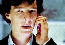 Sherlock Benedict Cumberbatch GIF - Sherlock Benedict Cumberbatch Phone GIFs