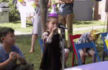 Hello GIF - Girl Tapping Mic Is This Thing On GIFs
