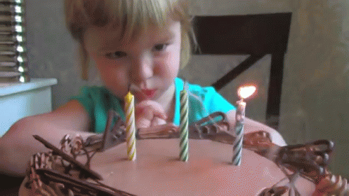 Blow Out The Candles GIF - Happy Birthday Birthday Cake Blowing Candles - D...