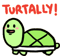 Turtally Totally Sticker - Turtally Totally Turtle Stickers