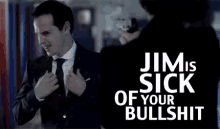 Bullshit Sick GIF - Bullshit Sick Jim Moriarty GIFs
