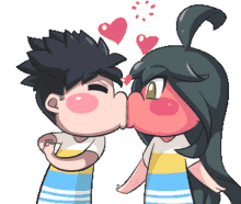 blushing kisses