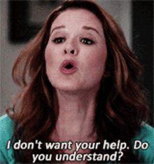 Greys Anatomy April Kepner GIF - Greys Anatomy April Kepner I Dont Want Your Help GIFs