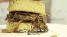 On This Episode Of The Aimless Cook, We Make The Famous Ramen Burger! GIF - Ramen Burger Food Japan GIFs