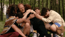 2. Being Upset And Needing To Talk It Out With At Least Three Different People. GIF - Group Hug Cry GIFs
