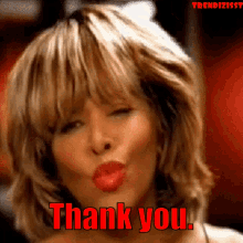 Tina Turner Thank You GIF - Tina Turner Thank You Blowing Kiss GIFs