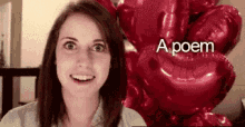 Valentines Creepy GIF - Valentines Creepy Overly Attached Girlfriend Poem GIFs