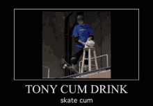 tony hawk cum drink skate