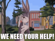 Space Jam Bugs Bunny GIF - Space Jam Bugs Bunny We Need Your Help GIFs
