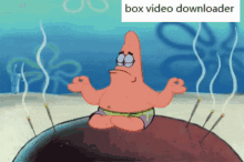 Box Video Downloader Patrick GIF - Box Video Downloader Patrick Meditate GIFs