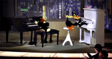 Roger Rabbit Dueling GIF - Roger Rabbit Dueling Pianos GIFs