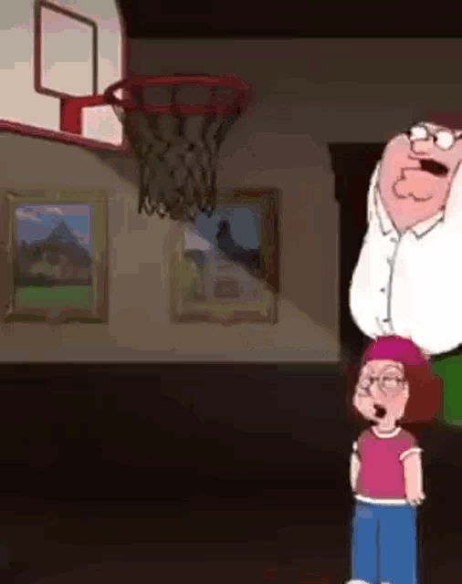 Peter Griffin Basketball GIF - Peter Griffin Basketball Dunkin