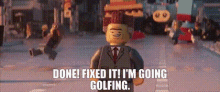 The Lego Movie President Business GIF - The Lego Movie President Business Done Fixed It GIFs