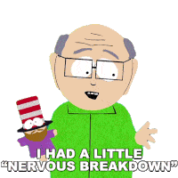 I Had A Little Nervous Breakdown Herbert Garrison Sticker - I Had A Little Nervous Breakdown Herbert Garrison South Park Stickers