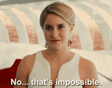 No That'S Impossible GIF - Beatrice Prior The Divergent Series Allegiant Tris Prior GIFs