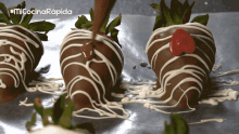 Fresas Con Chocolate Postre GIF - Fresas Con Chocolate Postre Decorar GIFs