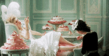 Marie Antoinette Pedicure GIF - Pedicure Spoiled Maid GIFs