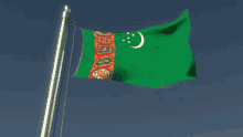 Turkmenistan Flag GIF - Turkmenistan Flag Flag Waver GIFs