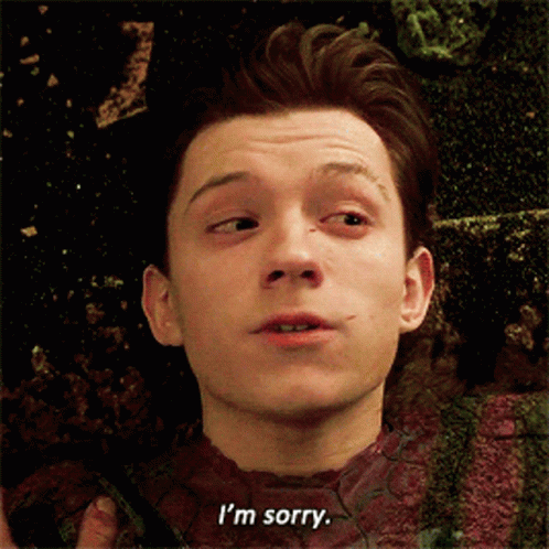 Spiderman Peter Parker GIF - Spiderman Peter Parker Im Sorry - Discover &  Share GIFs