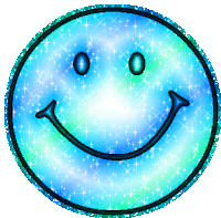 Glitter Smile Grnblu Sticker - Glitter Smile Grnblu Stickers