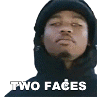 Two Faces Roddy Ricch Sticker - Two Faces Roddy Ricch Two Faced Stickers
