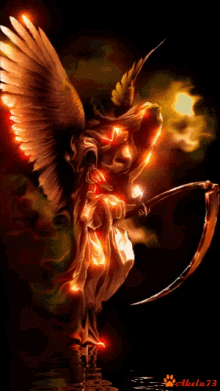Death Wings GIF - Death Wings Fire Angel GIFs