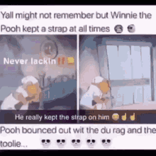 Winnie The Pooh Strapped GIF - Winnie The Pooh Strapped GIFs