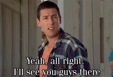 See You There GIF - Adam Sandler Seeyou Thumbsdown - Discover & Share GIFs