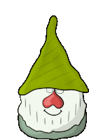 Troll Gnome Sticker - Troll Gnome Red Nose Stickers