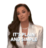 Its Plain And Simple Real Housewives Of Beverly Hills Sticker - Its Plain And Simple Real Housewives Of Beverly Hills Its Just Easy Stickers