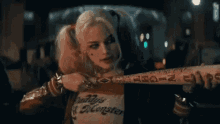 Harley Quinn Baseball Bat GIF - Harley Quinn Baseball Bat Margot Robbie GIFs