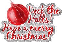 Deck The Halls Merry Christmas Sticker - Deck The Halls Merry Christmas Stickers