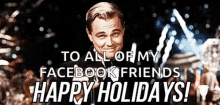 Happy Holidays Cheers GIF - Happy Holidays Cheers Leonardo Dicaprio GIFs