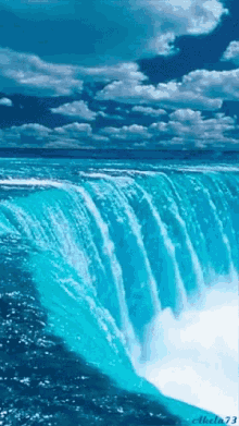 water water fall ocean