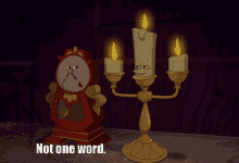 Disney Beauty And The Beast GIF - Disney Beauty And The Beast Not One Word GIFs