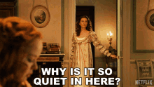 Why Is It So Quiet In Here Prudence Featherington GIF - Why Is It So Quiet In Here Prudence Featherington Bridgerton GIFs