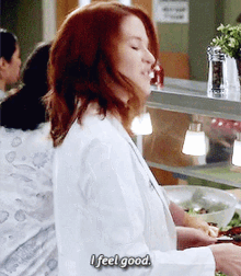 Greys Anatomy April Kepner GIF - Greys Anatomy April Kepner I Feel Good GIFs