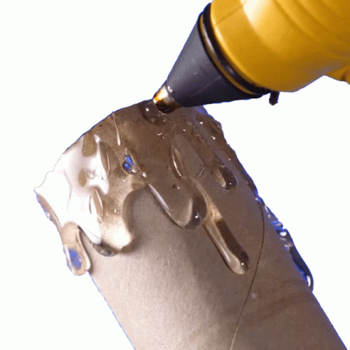 Hot Glue On Tissue Roll Carton Dripping Sticker - Hot Glue On Tissue Roll  Carton Dripping Hot Glue - Discover & Share GIFs