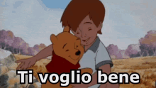 Christopher Robin Winnie The Pooh Ritorno Al Bosco Dei 100 Acri Ti Voglio Bene Abbraccio GIF - Christopher Robin Winnie The Pooh I Love You GIFs