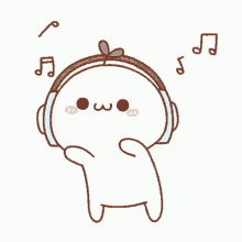 cute music budding pop leaf dance