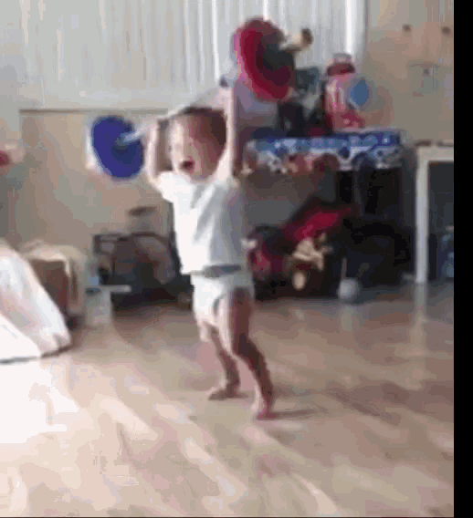 Baby Strong GIF - Baby Strong Flex - Discover &amp; Share GIFs