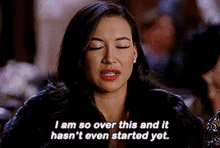 glee santana lopez i am so over this and it hasnt even started yet over it