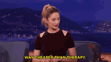 than therapy