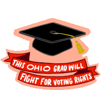This Ohio Grad Will Fight For Voting Rights2021 Graduation Sticker - This Ohio Grad Will Fight For Voting Rights2021 2021 Graduation Stickers