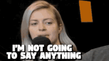 Elyse Willems Im Not Going To Say Anything GIF - Elyse Willems Im Not Going To Say Anything Raise My Eye Brows GIFs