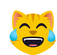 Cat With Tears Of Joy Joypixels Sticker - Cat With Tears Of Joy Joypixels Happiness Stickers