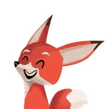 fox cute happy smile