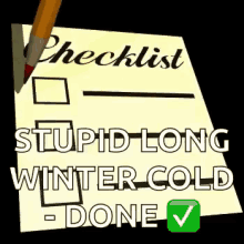 Checklist Winter GIF - Checklist Winter GIFs