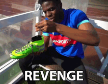 revenge getting even glue shoe mischievous